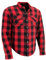 Milwaukee Leather Mpm1631 MPM1631-Camisa de Motociclista de Franela blindada CE para Hombre, Rosso, M