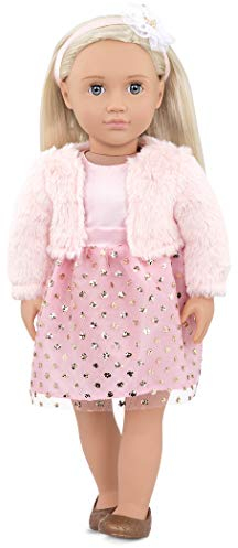 Our Generation- Puppe Millie Mir rosa Kleid und Felljacke 46cm, Bunt, BD31252C1Z