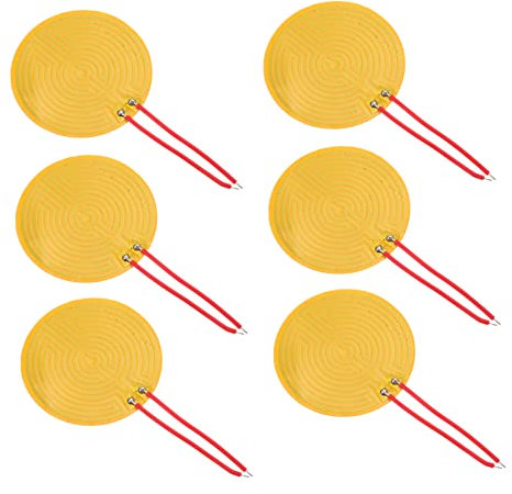 DOITOOL 10stücke Teiliges Runde Pi Elektroheizmatten Für Vakuumisolierte Becher Einstellbare Temperatur Automatische Konstanttemperatur Sichere Wärmeleitende Heizfolie Für DIY Zuhause
