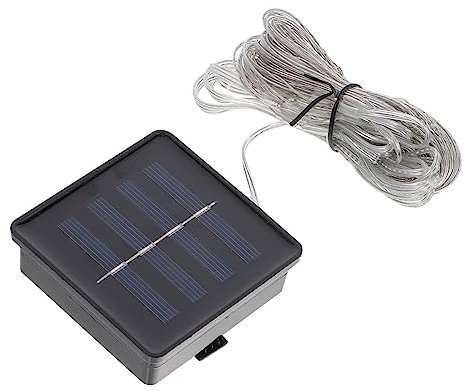 DOITOOL Solar Lichterkette Für Sonnenschirme Außen Led Wetterfeste Lichterkette Weiß Garten Terrasse Beleuchtung Für Camping Und Freizeit