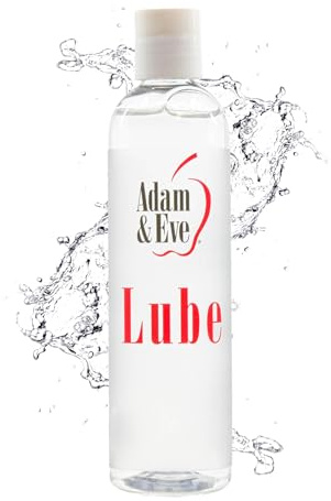 Adam & Eve Water Based Lube, Personal Lubricant, Long Lasting Non Sticky Non Staining Lube for Men, Gifts for Women and Couples, Lubricants for Privacy and Toys, Easy Clean Up, 8 oz (Unflavored)