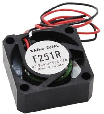 F251R 25x25x10mm 25mm Cooling Fan 5V 12V Laptop fan Hard drive Mini Fan 2wire(Size:PH2.54 2PIN_NORGB)