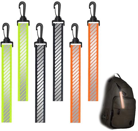 Lonimia Reflektierende Anhänger,Reflektor Anhänge,Anhänger schulranzen reflektor,running reflektoren,Reflektor Kinder,Reflektierende Schlüsselanhänger für Schulranzen Rucksack Joggen