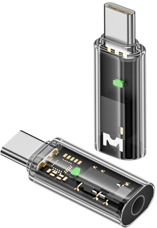 QIANRENON USB C auf 3.5mm Kopfhörer Adapter USB Typ C Stecker auf 3.5mm 1/8 TRRS Buchse Audio Anschluss USB C auf 4 Pole 3.5mm Ohrhörer Konverter, für CTIA OMTP Headset Smartphone Auto Audio, 2Pcs