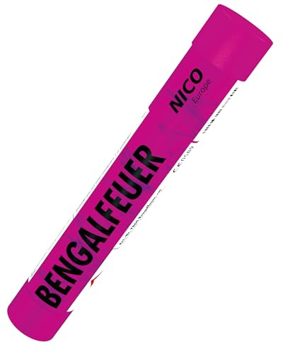 NICO Europe Bengalfeuer in Pink I Bengalo Fackel Pyro Feuerwerk