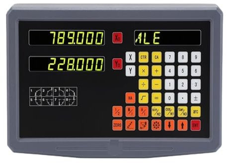 Accurate Measuring 2/3 Axis DRO Set Digital Readout Kit 5μm Grating Ruler 0.005mm Linear Scale Linear Encoder 120~1020mm For Milling Tools for Milling Machines(3 axis dro set 5um)