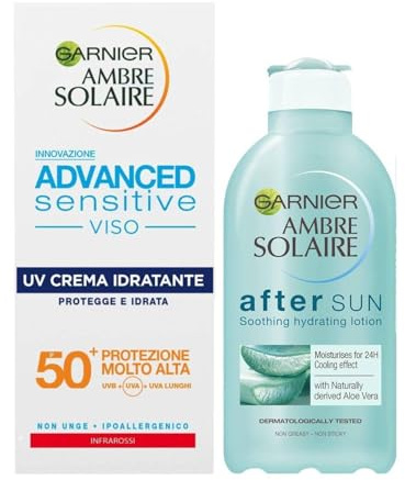 Garnier Ambre Solaire Solaire für alle Hauttypen (Sonnenschutz für Gesicht und Körper)