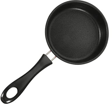 TOPPERFUN Padella Antiaderente Mini Per Uova e Bistecche, Padella Profonda Rosa Per Piano Cottura a Induzione, Manico Sicuro e Resistente Al Calore Per Colazione e Cucina Quotidiana