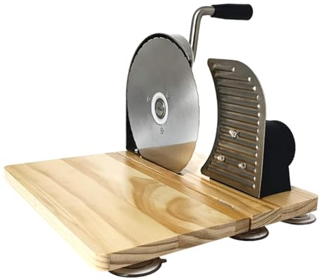 predolo Cortadora Manual Clásica con Manivela de Madre Casero, Plegable de Plata, Individual