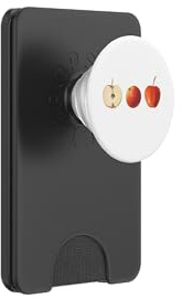 Illustrazione botanica retrò vintage tre mele PopSockets PopWallet per MagSafe