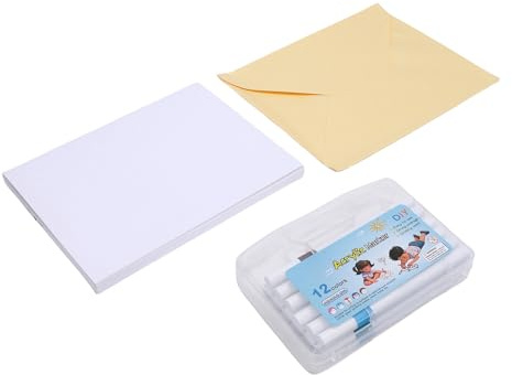 Ausla GrußKarte mit Sprachaufzeichnung, Selbstgemachte Leere Karte mit 12 Acryl-Markern, 4-minütige Personalisierte Sprachnachrichtenkarte für Geburtstage und Hochzeiten