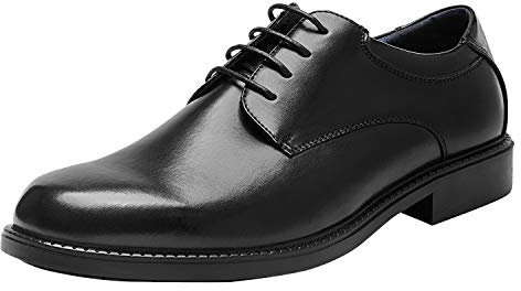 Bruno Marc Men's Lace Up Formal Dress Shoes Leather Shoes, Brogues Derby in Business, Casual, Work,Size 9.5,Black,DOWNING-02