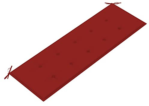 vidaXL Gartenbank-Auflage Rot 150x50x3 cm Oxford-Gewebe