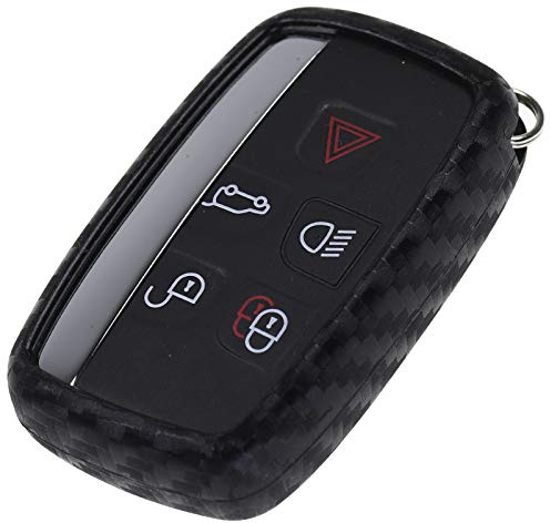 Carbon Soft Case Schutz Hülle Auto Keyless Schlüssel für Land Rover Evogue Discovery 4 Range Rover Jaguar F-Pace