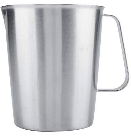 Misurino 2000ml Brocca graduata in acciaio inossidabile ad alta capacità con marcatura Tazza graduata per latte in acciaio inossidabile con marcatura, per uso