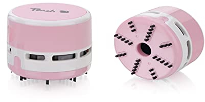 Peach Mini aspirapolvere - funzionamento a batteria (2x AA) - elevata potenza di aspirazione - rosa - PA105, 1 pezzo