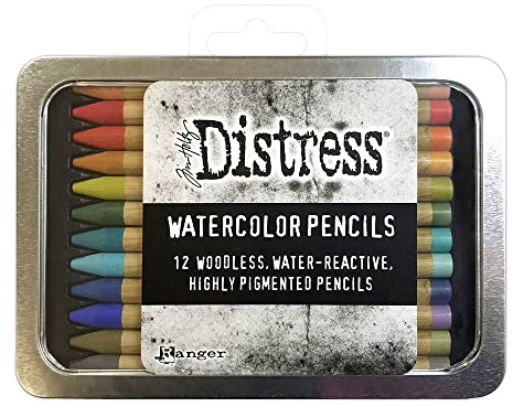 Ranger Industries Tim Holtz Distress Aquarellstifte-Set, 3 Stück, 12 Stück