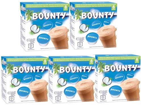 Bounty Hot Chocolate Dolce Gusto Kompatible Kapseln – 40 Pads, 40 Portionen Heißgetränk mit heißer Schokolade