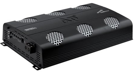 Audiopipe 8000 Watts Full Range Class D Mosfet Amplifier (APHF-8000D-H1), 4-Point Protection System, 1 Ohm, BTL mode, Remote Bass Control Knob
