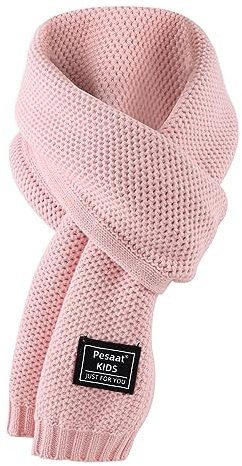 PESAAT Kids Winter Infinity Scarf Knit Cotton Toddler Boy Girls Scarves