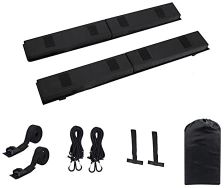 Dachgepäckträger Dachträger Universal Auto Weiche Dachträger Pads Gepäckträger Dach Querträger Pads Für Kajak Surfbrett SUP Kanu Gepäckträger Kissen-Schwarz Dachreling