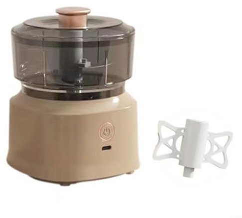 Zoegneer Elektrischer Knoblauchstampfer Zwiebelschneider Mixer mit Edelstahlklinge, schnelles Zerkleinern von Knoblauch, Gewürzen, Nüssen und Gemüse ()