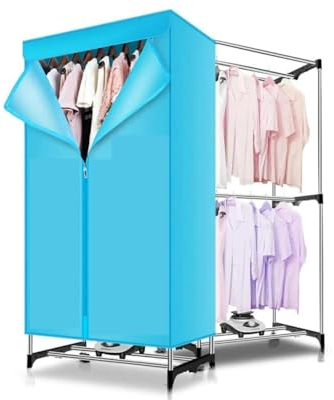 Asciugatrice Box Asciuga biancheria 1000 W Con Timer 180 Minuti Regolabile Carico fino a 15 Kg su Stand