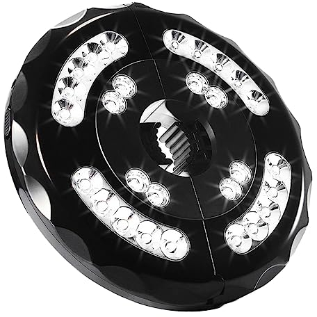 OSALADI Led Campingleuchte Akku Aufladbar Led Leuchte Mit Drei Beleuchtungsmodi Zeltlicht Schirmlampe Für Outdoor Camping Und Terrasse Schwarz