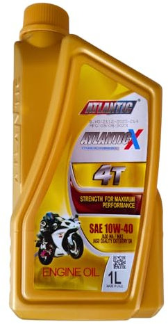 Atlantic 4T SAE 10W-40 Motorcycle/Scooter Engine Oil – Ultimate Protection & Performance