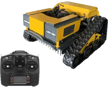 Remote Control Lawn Mower, Automatic Gasoline Weeder, 9HP Power, Four-Stroke, Climbs 30° Incline, Lawn Care Equipment for Farm, Home, Garden, Orchard
