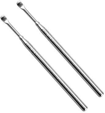 SOPOTUTU 2 Stück Premium Ohrenreiniger aus Edelstahl Langlebiges Rostfreies Ear Wax Removal Tool Sicherer Earpick für Erwachsene und Familien Einfach zu Reinigen Medizinisch Geeignet