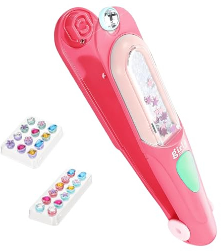 Itharon Set Creativo di Accessori Capelli per Bambine – Styling Fai-da-Te con Pietre Brillanti, Testa per Acconciature & Accessori, Perle da Clip, Regalo per Bambine 5 6 7 8 9 10 11 12 Anni