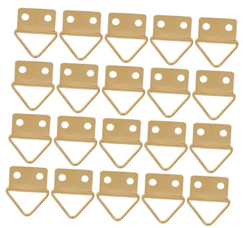 Holibanna Lot de 150 Boucles Triangulaires en Métal pour Cadre Photo Crochets Muraux Invisibles Fixation Murale pour Tableaux Peintures à L’Huile et Décorations Accessoire Solide et