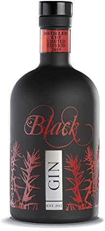 Gansloser BLACK GIN DISTILLERS CUT I Premium Gin mit 74 verschiedenen Botanicals I Handgemacht in Deutschland I 1x 0,7 L I 60% vol.