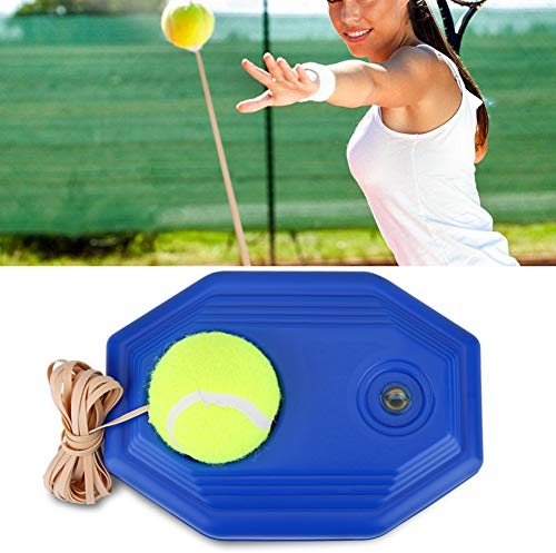 HURRISE Tennistrainer Selbststudium Tennis Rebound Trainer Set mit Gummi-Gummiband Tennisspieler für Einzelübungen