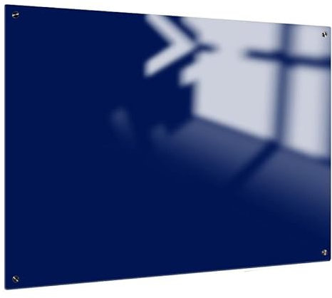 Whiteboard Glas Solid Marine Blau Magnetisch 45x60 cm | Sam Creative Whiteboard | Design Whiteboard aus Glas