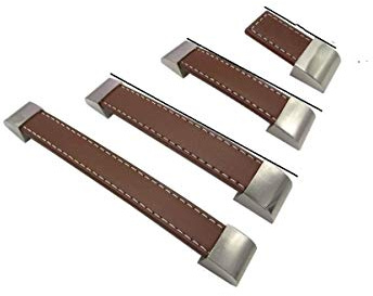 Chiloskit Ledergriffe für Schrank, Tür, Schublade, Küchenmöbel, Haushalt, Hardware, Küche, Kommode, Kleiderschrank, Schrank (150 mm)
