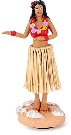 BCSmyer Dancing Hula Girl Dashboard Bobbleheads for Driver Dashboard Decorations Collection Figurines Gifts for Home Decoration Mini Size Doll Hula Dancer 4.72 High