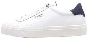 Pepe Jeans Yogi Original, Zapatilla Hombre, Blanco, 41 EU