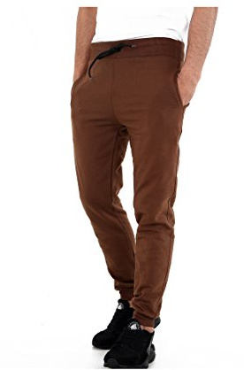 GW CLASSY OUTFIT Kids Boys Girls Children's School Jog Pants Sports Games Fleece Joggers Trouser Jogging Tracksuit Bottoms (4-13 Years) (Brown, 7-8 Years)