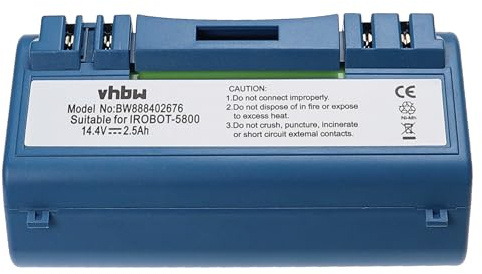 vhbw Batterie Compatible avec iRobot Scooba 330 | 340, 390, 5800, 350, 380, 385, 5832, 5806, 34001 robot électroménager bleu (2500mAh, 14,4V, NiMH)