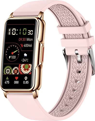 findtime Fitness Tracker, Smartwatch Damen Herren 1.47 Zoll HD Touchscreen Fitnessuhr mit Blutdruckmessung Pulsuhr Schlaf 20 Sportmodi Schrittzähler Uhr Fitness Armbanduhr für Android iOS