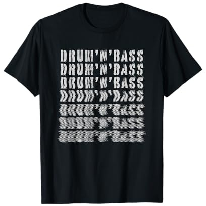 Drum n Bass – Verzerrte DnB-Dubstep-Rave-Kunst T-Shirt