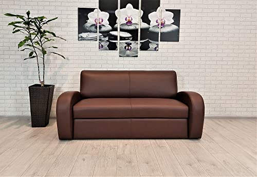 Quattro Meble Echtleder 2,5 er Sofa Mediolan FS 171 cm mit Schlaffunktion Ledersofa Echt Leder Couch Leder Mondia Farbauswahl !