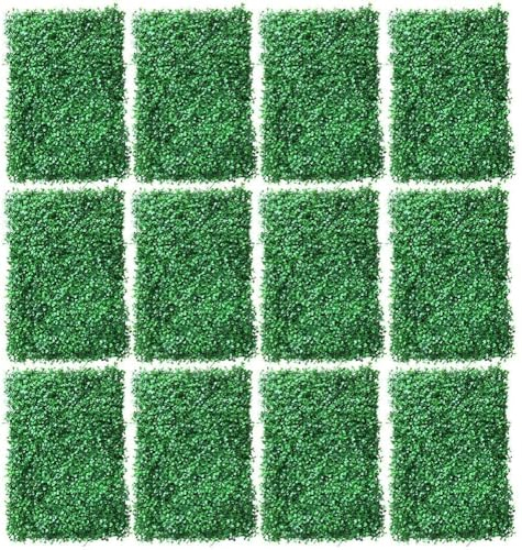 Primal Internet GmbH Künstliche Hecke 180 cm hoch | Sichtschutz für Balkon, Zaun oder Wand | 12x Künstliche Heckenpflanzen Outdoor, Garten und Indoor