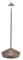 Zafferano, Lampe Pina, Lampe de Table Rechargeable et Sans Fil avec Contrôle Tactile, Convient pour le Salon et l'Extérieur, Dimmer, 2200-3000 K, Hauteur 29 cm, Couleur Corten