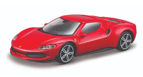 Bburago - Ferrari 296 GTB R&P - Realistisches Modellauto im Maßstab 1:43, Offizielle Ferrari-Lizenz, Empfohlenes Alter 3+ Jahre