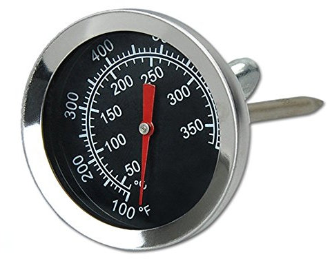 QIGESHILIU Barbecue BBQ Pit Smoker Grill Thermometer Temp Gauge, Stainless Steel Oven Cooking BBQ Probe Thermometer (50°C - 350°C) 52MM