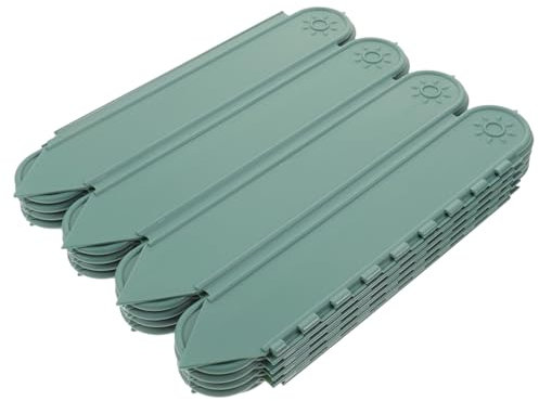 KONTONTY 1sacchetto Recinzione Plastica Per Giardino Bordura Decorativa Per Aiuole e Patios Facile Da Assemblare Alta Durabilità Di Metri