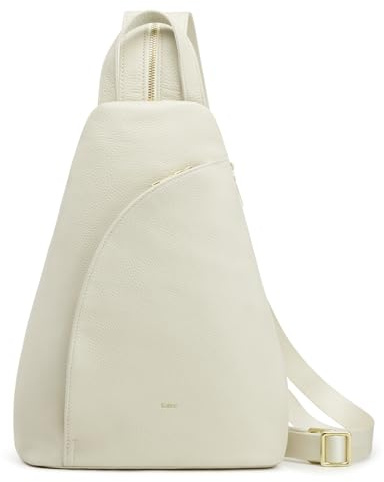 Kattee Sling Bag für Damen Umhängetasche Gürteltasche Brusttasche Top-Grain-Leder Tagesrucksack RFID-blockierend Reisen